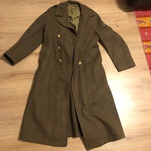 Vintage US army Sargent wool overcoat 40